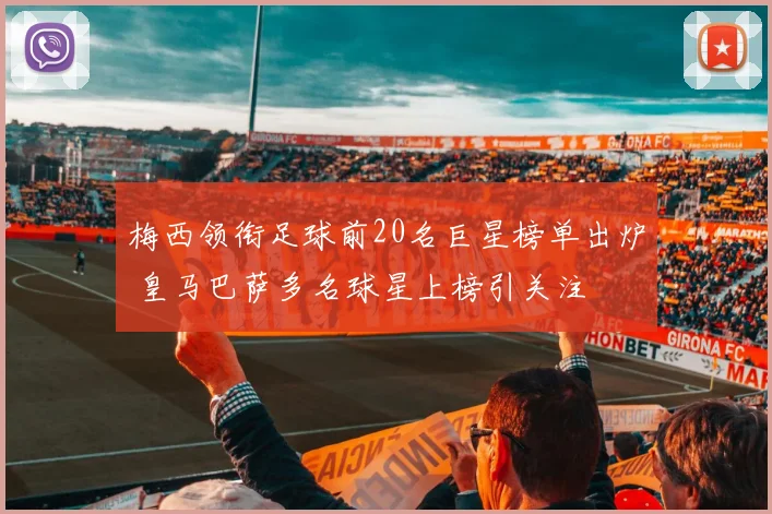 梅西领衔足球前20名巨星榜单出炉 皇马巴萨多名球星上榜引关注